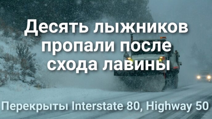 Десять лыжников пропали после схода лавины. Снежная буря в Sierra Nevada: перекрыты ключевые автомагистрали. Полиция Elk Grove проверит автомобилистов на трезвость.