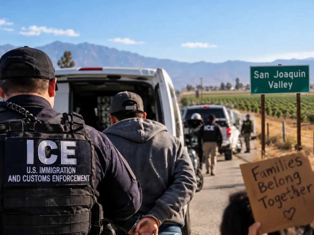 Местный житель ранил пьяного сотрудника ICE. San Joaquin Valley опустела из-за облав на мигрантов. Миллиардеры финансируют инициативу о предъявлении паспортов на выборах.